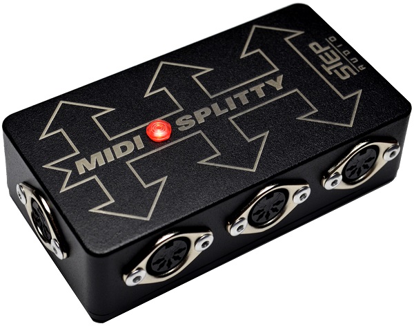 MIDI Splitty™ | 1 In 6 Thru Splitter Repeater | Step Audio| Patented Pedals