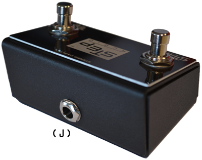 START/TAP Switch Labeled Back for STATUS by Step Audio